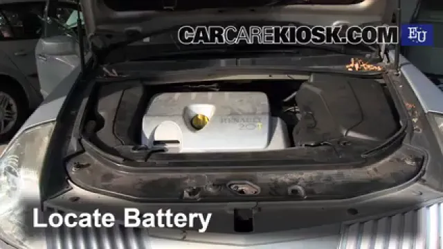 2002 Renault Vel Satis 2.0T 2.0L 4 Cyl. Turbo Battery Replace